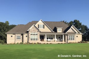 Ranch Exterior - Front Elevation Plan #929-1019