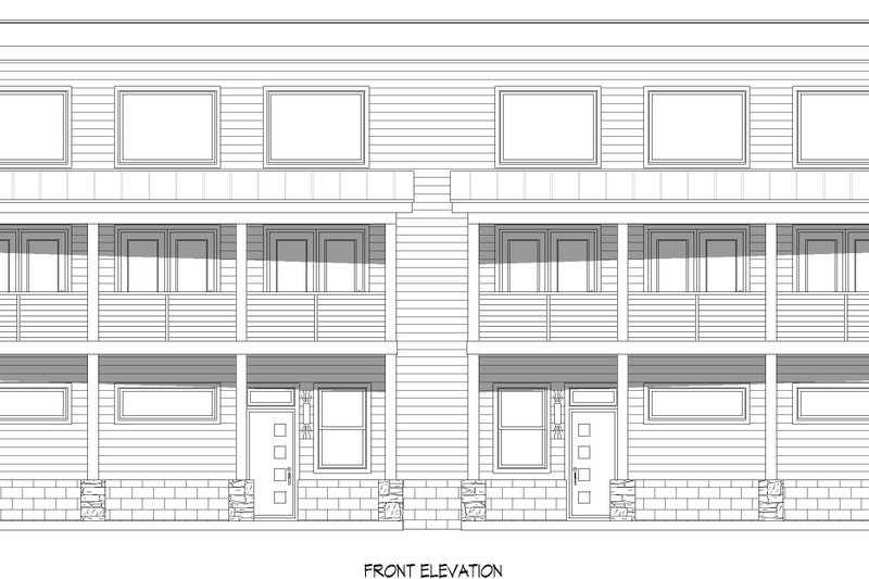Dream House Plan - Exterior - Front Elevation 3 for Contemporary House Plan #932-1177 - 6 bed, 4 bath