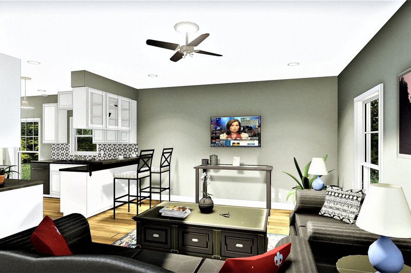 Architectural House Design - Interior - Family Room for Cottage House Plan #44-175 - 3 bed, 2 bath
