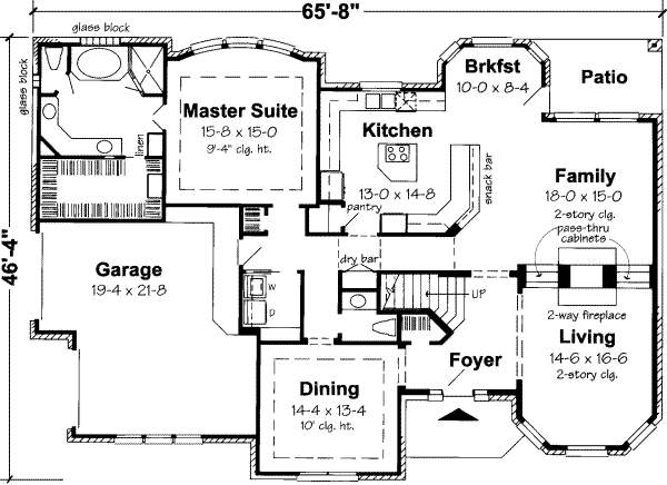 European Floor Plan - Main Floor Plan #312-144
