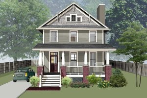 Craftsman Exterior - Front Elevation Plan #79-306