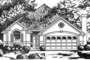 European Style House Plan - 3 Beds 2 Baths 2010 Sq/Ft Plan #40-362 