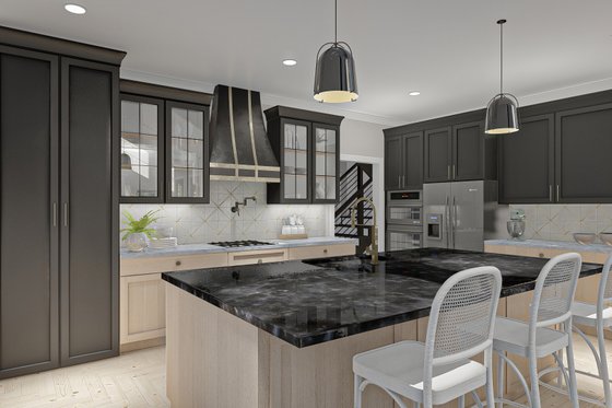 Interior - Kitchen for Farmhouse House Plan #455-263 - 4 bed, 3.5 bath