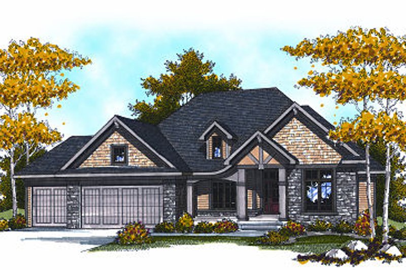 Dream House Plan - Craftsman Exterior - Front Elevation Plan #70-871