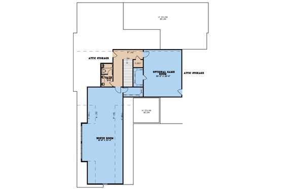 Floor Plan - Upper Floor for European House Plan #923-268 - 4 bed, 5.5 bath
