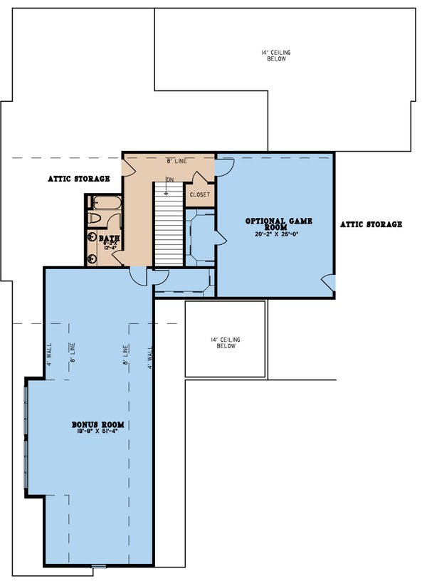 House Plan Design - European Floor Plan - Upper Floor Plan #923-268
