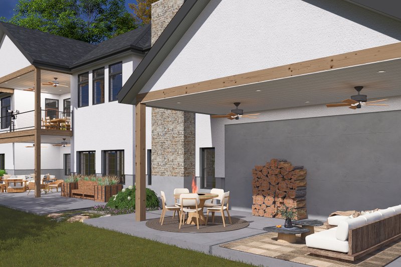 House Blueprint - Exterior - Outdoor Living 1 for Farmhouse House Plan #1060-238 - 3 bed, 2.5 bath