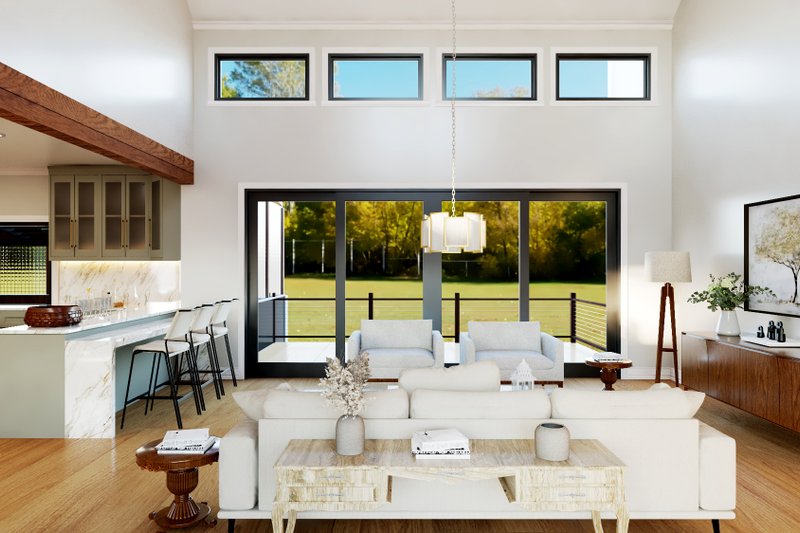 House Blueprint - Interior - Family Room 3 for Contemporary House Plan #1064-367 - 4 bed, 4.5 bath