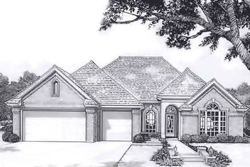 Traditional Style House Plan - 4 Beds 2 Baths 1956 Sq/Ft Plan #310-914