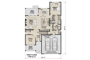 Farmhouse Style House Plan - 3 Beds 2 Baths 1717 Sq/Ft Plan #51-1404 