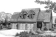 Traditional Style House Plan - 1 Beds 1 Baths 742 Sq/Ft Plan #410-106 