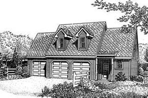 House Blueprint - Traditional Exterior - Front Elevation Plan #410-106