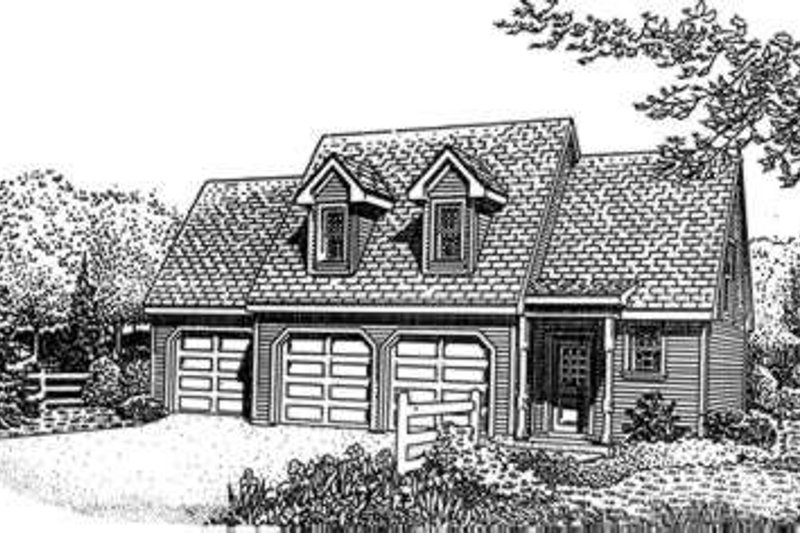 House Plan Design - Traditional Exterior - Front Elevation Plan #410-106