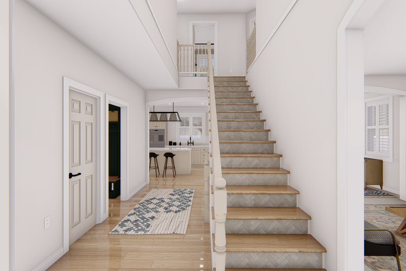 House Blueprint - Interior - Entry 1 for Traditional House Plan #1060-135 - 4 bed, 2.5 bath