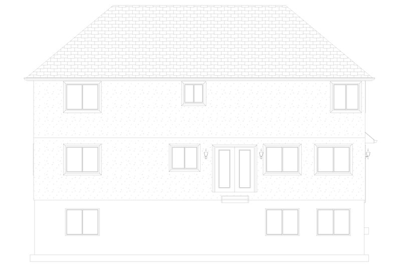 Home Plan - Exterior - Rear Elevation 3 for Traditional House Plan #1060-175 - 3 bed, 2.5 bath