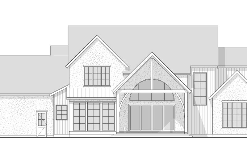 Dream House Plan - Exterior - Rear Elevation 2 for Farmhouse House Plan #1114-16 - 4 bed, 3.5 bath