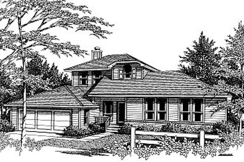 House Blueprint - Exterior - Front Elevation Plan #14-213