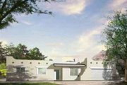 Adobe / Southwestern Style House Plan - 4 Beds 3 Baths 2023 Sq/Ft Plan #1-887 