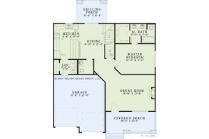 Floor Plan - Main Floor for European House Plan #17-2255 - 3 bed, 2.5 bath
