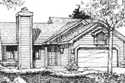 Ranch Style House Plan - 2 Beds 1 Baths 1020 Sq/Ft Plan #320-438 