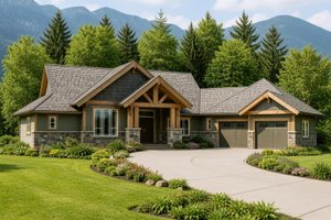 Architectural House Design - Exterior - Front Elevation for Craftsman House Plan #1100-139 - 3 bed, 2.5 bath