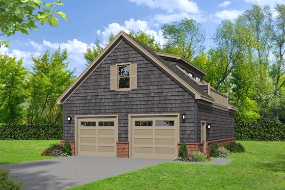 Cape Cod Style Garage Apartment Plan