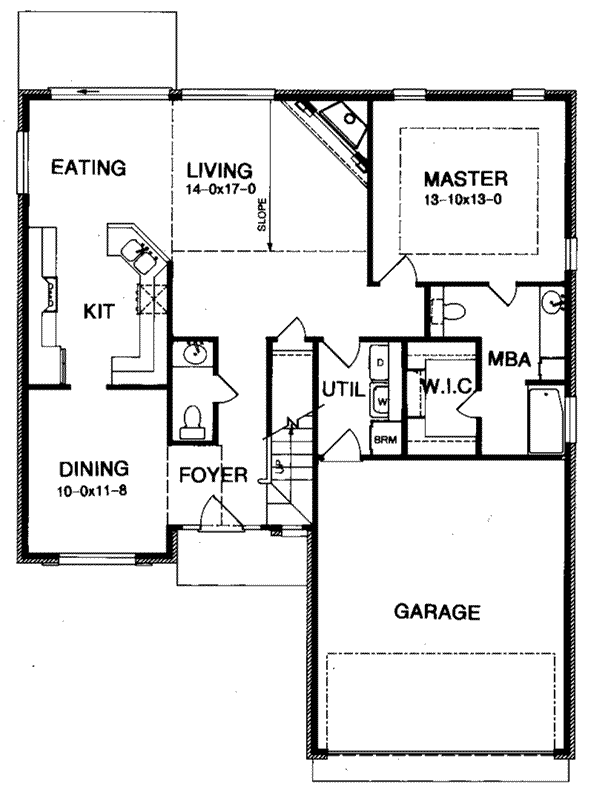 Traditional Floor Plan - Main Floor Plan #15-232