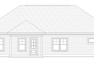 Exterior - Rear Elevation for Craftsman House Plan #932-171 - 3 bed, 2 bath