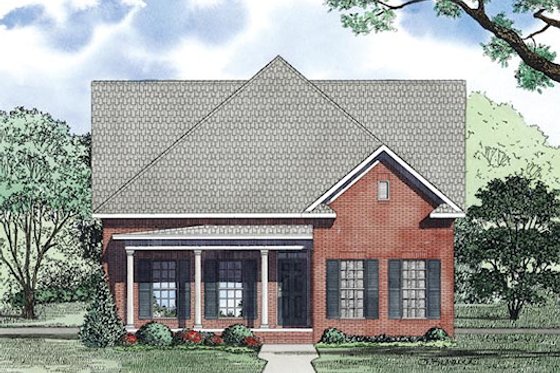 Exterior - Other Elevation for Traditional House Plan #17-2424 - 2 bed, 2 bath
