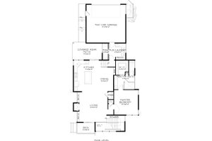 Floor Plan - Main Floor for Modern House Plan #895-18 - 3 bed, 2.5 bath
