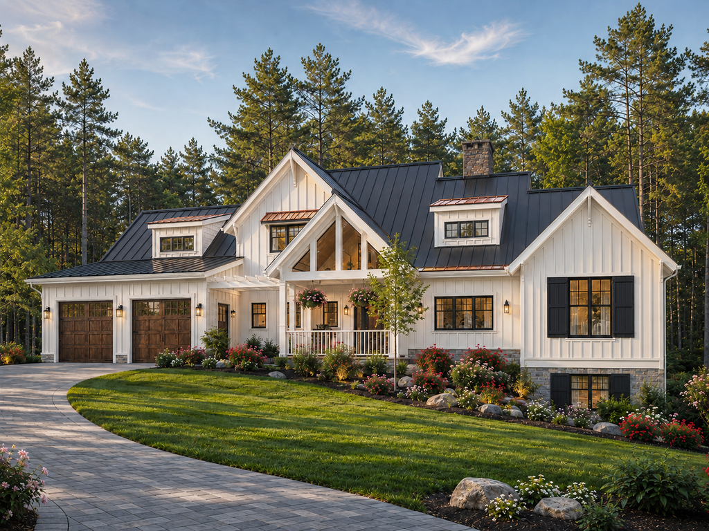 Exterior - Front Elevation 2 for Farmhouse House Plan #928-459 - 4 bed, 2.5 bath