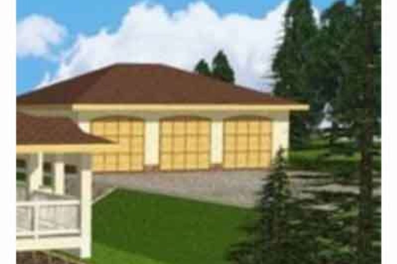 Architectural House Design - Traditional Exterior - Front Elevation Plan #117-395