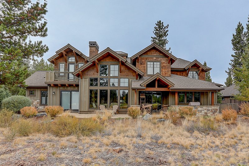 Architectural House Design - Exterior - Rear Elevation 1 for Craftsman House Plan #892-27 - 5 bed, 5.5 bath