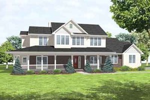 Farmhouse Exterior - Front Elevation Plan #50-283