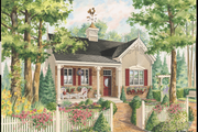 Country Style House Plan - 2 Beds 1 Baths 1042 Sq/Ft Plan #25-4772 