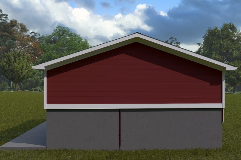 Dream House Plan - Exterior - Rear Elevation 1 for Traditional House Plan #1060-352, 0 bath
