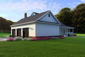 Exterior - Rear Elevation for Farmhouse House Plan #923-108 - 4 bed, 4 bath