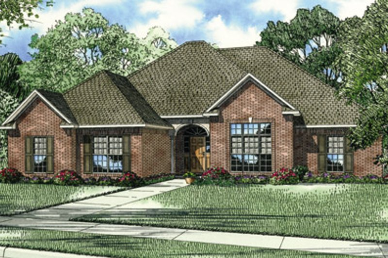 Dream House Plan - European Exterior - Front Elevation Plan #17-145