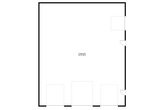 Floor Plan - Main Floor for Traditional House Plan #1060-71, 0 bath