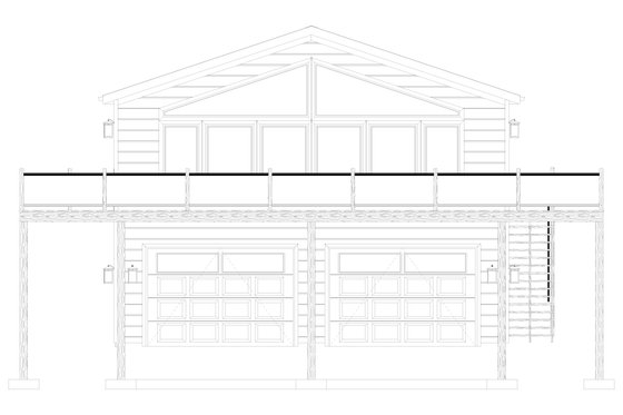 Exterior - Front Elevation 5 for Barndominium House Plan #1060-398 - 3 bed, 3 bath