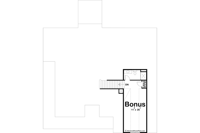 Dream House Plan - Floor Plan - Upper Floor for Farmhouse House Plan #455-270 - 3 bed, 2.5 bath