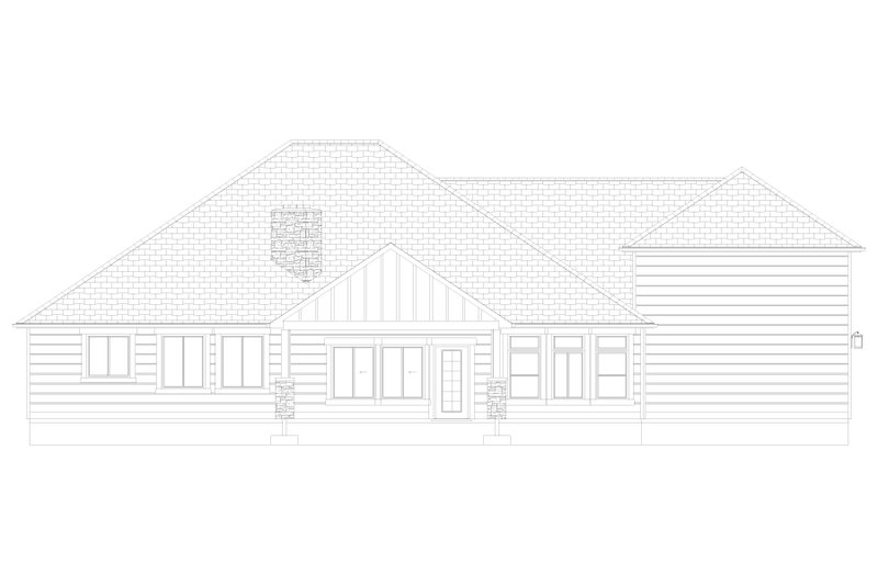 Home Plan - Exterior - Rear Elevation 3 for Traditional House Plan #1060-445 - 3 bed, 2 bath