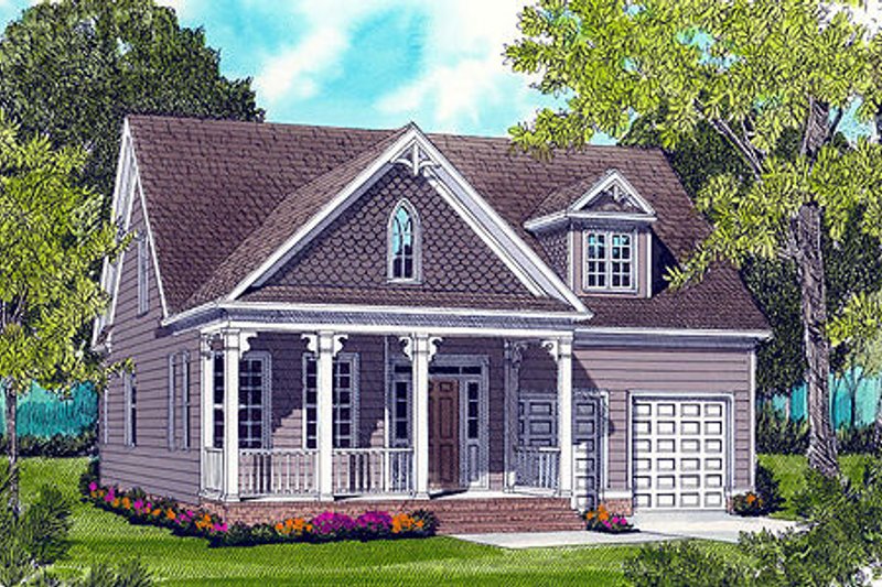 Cottage Style House Plan - 3 Beds 2.5 Baths 2021 Sq/Ft Plan #413-805