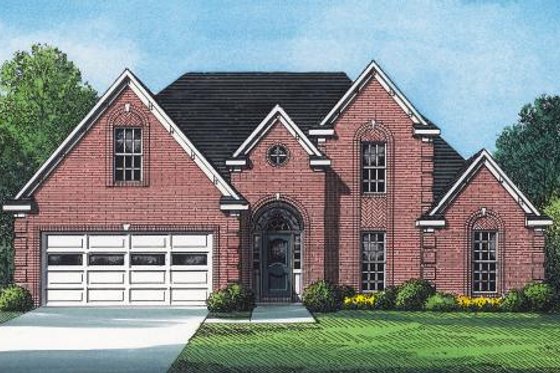 Exterior - Front Elevation for Traditional House Plan #424-285 - 5 bed, 3 bath