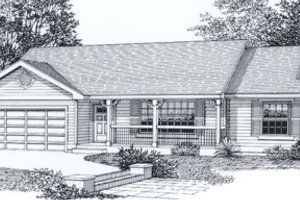 Traditional Exterior - Front Elevation Plan #53-111