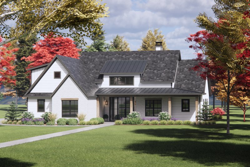 Architectural House Design - Exterior - Front Elevation 6 for Farmhouse House Plan #1096-147 - 4 bed, 3.5 bath