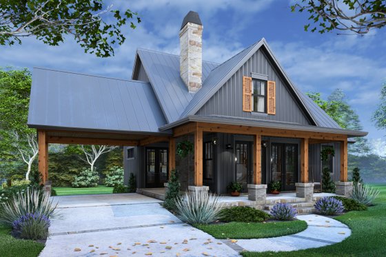 Exterior - Other Elevation for Barndominium House Plan #120-291 - 4 bed, 2 bath