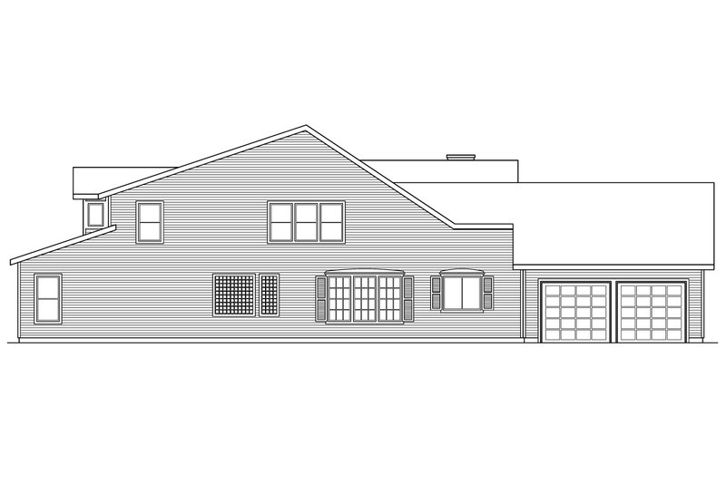House Plan Design - Exterior - Other Elevation for Traditional House Plan #124-346 - 3 bed, 2.5 bath