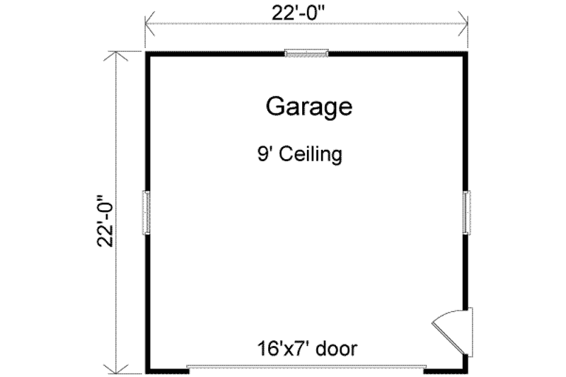 Dream House Plan - Floor Plan - Main Floor for Traditional House Plan #22-446, 0 bath