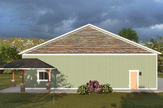 Exterior - Other Elevation for Farmhouse House Plan #1060-201, 1 bath
